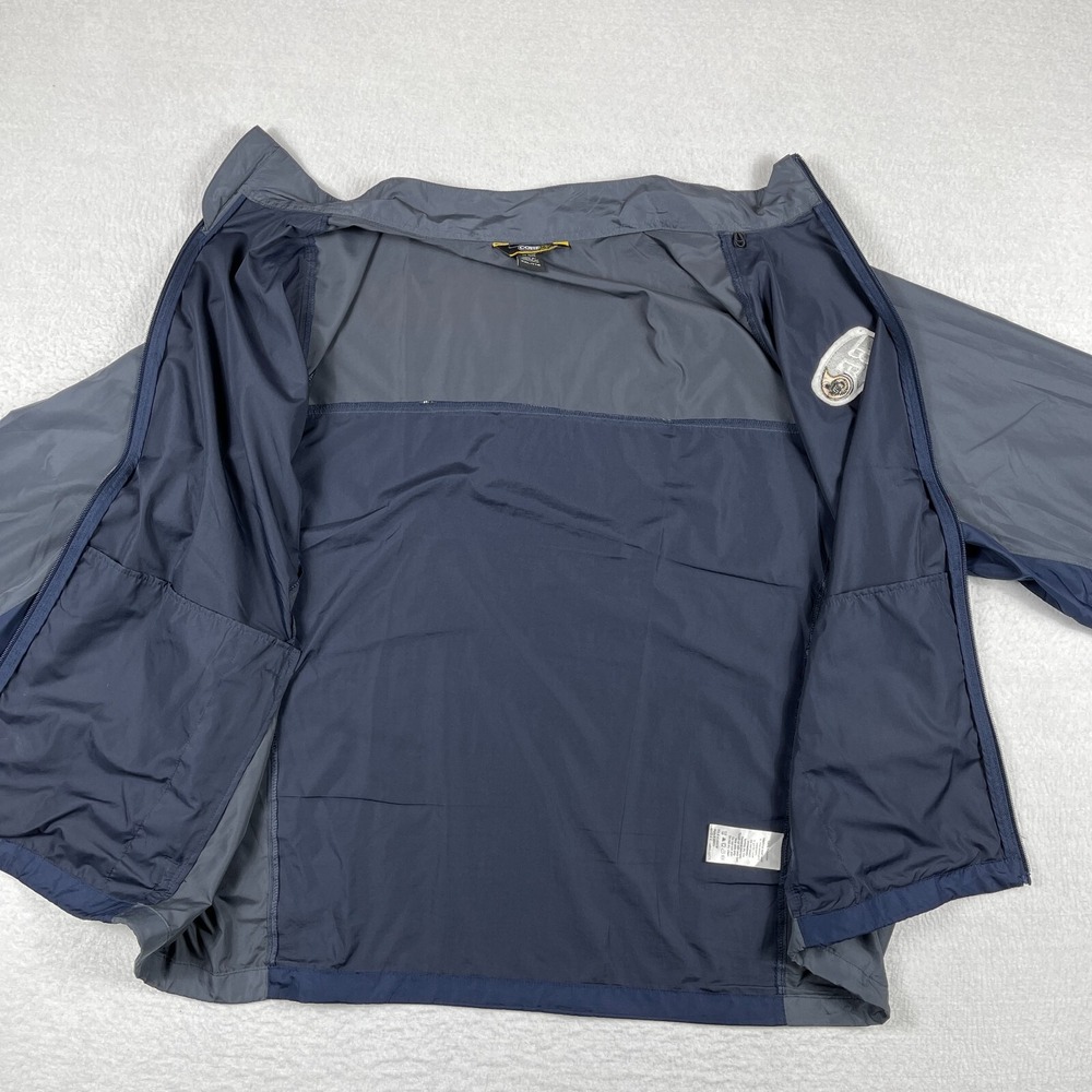 BG Jacket Mens XXL Blue Gray Full‎ Zip Vented Windbreaker Automotive Mechanic - Picture 9 of 16